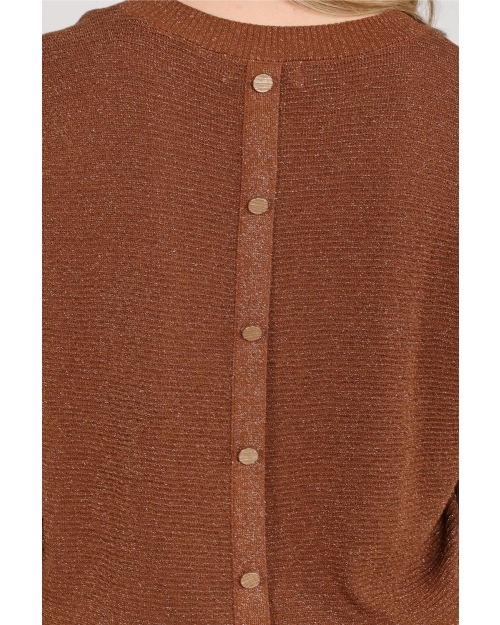 NUKUS Kinty Top Lurex 385 espresso