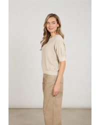 NUKUS Kinty Top Lurex 9 sand
