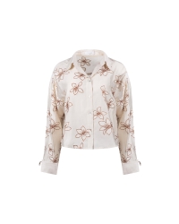 NUKUS Bailey Blouse Flower 9 sand
