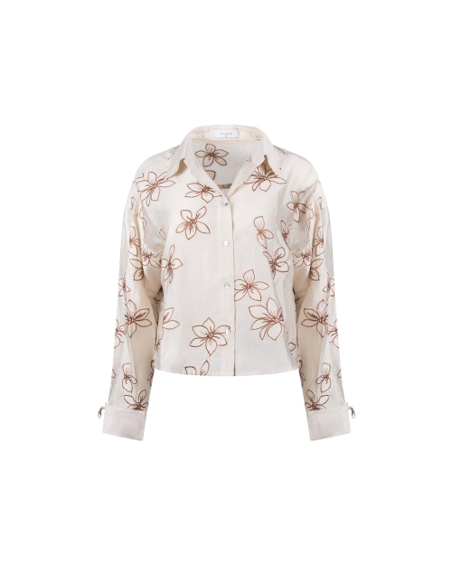NUKUS Bailey Blouse Flower 9 sand