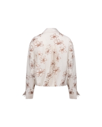 NUKUS Bailey Blouse Flower 9 sand