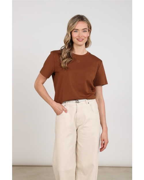 NUKUS Luna Shirt NK 385 espresso