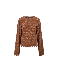 NUKUS Wies Top Lace 385 espresso