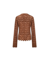 NUKUS Wies Top Lace 385 espresso