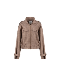 NUKUS Hope Jacket Check 335 toffee