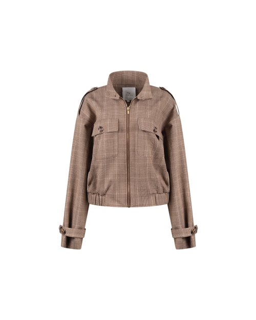 NUKUS Hope Jacket Check 335 toffee