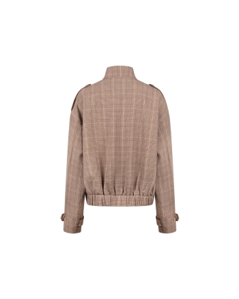 NUKUS Hope Jacket Check 335 toffee
