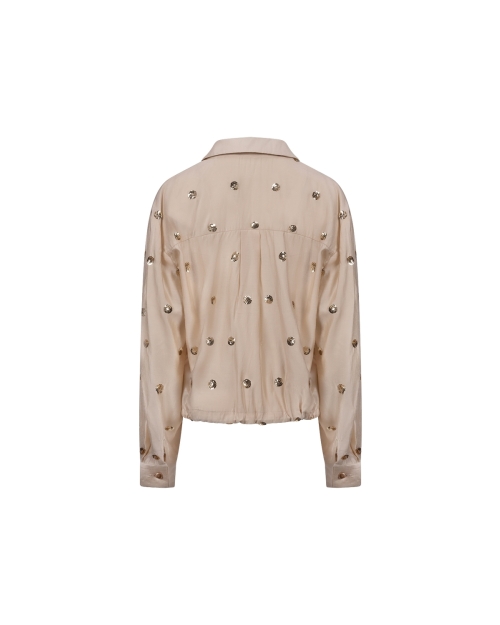 NUKUS Anika Blouse Paillet 9 sand