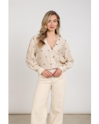 NUKUS Anika Blouse Paillet 9 sand