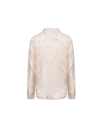 NUKUS Aysha Blouse Feathers 9 sand