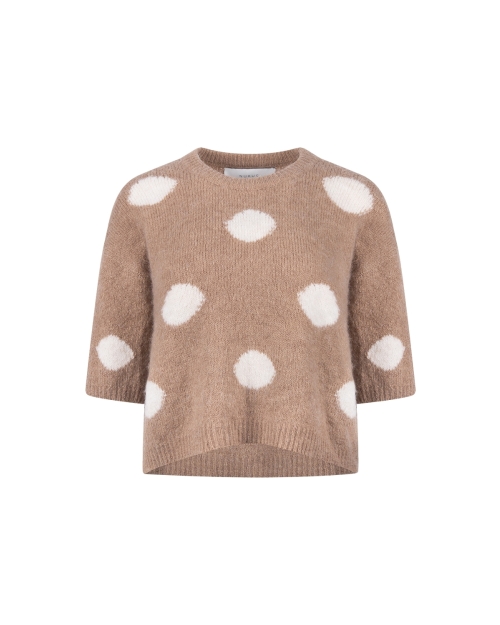 NUKUS Lara Pullover Dots 60 taupe