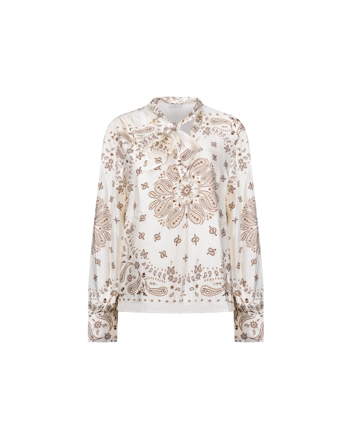 NUKUS Angie Blouse Tie Paisley 318 offwhite/toffee
