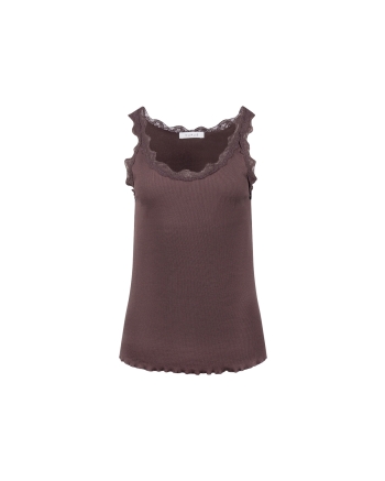 NUKUS Maddie Singlet Kant 334 chocolate