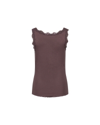 NUKUS Maddie Singlet Kant 334 chocolate