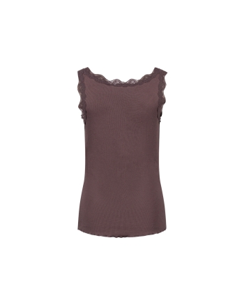 NUKUS Maddie Singlet Kant 334 chocolate