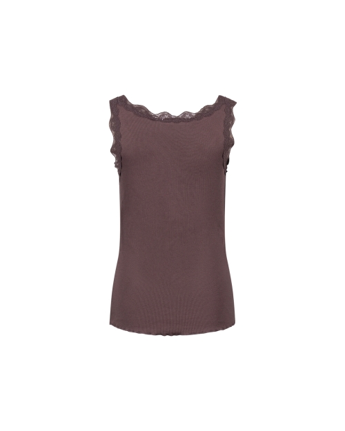 NUKUS Maddie Singlet Kant 334 chocolate