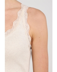 NUKUS Maddie Singlet Kant 9 sand
