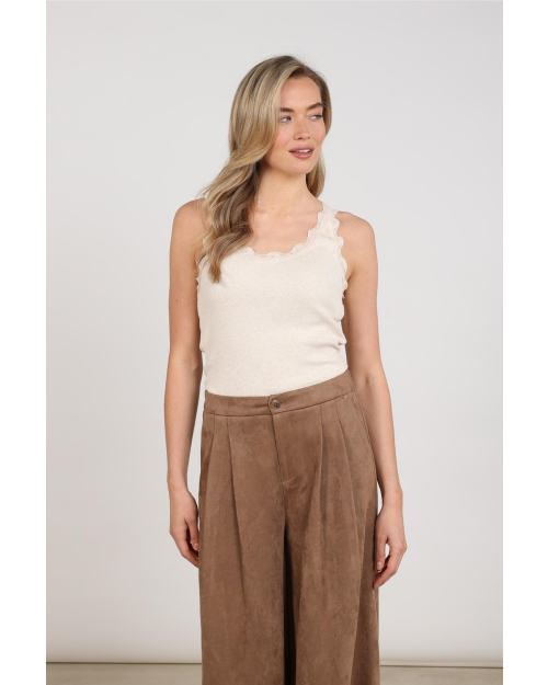 NUKUS Maddie Singlet Kant 9 sand