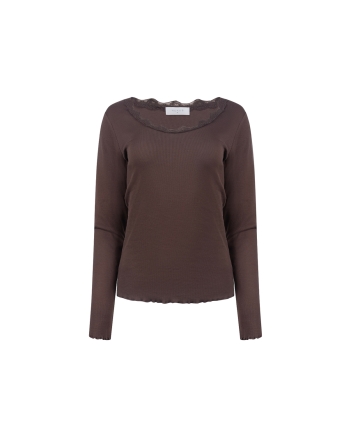 NUKUS Mika Top Kant 334 chocolate