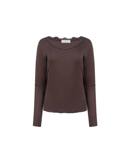 NUKUS Mika Top Kant 334 chocolate
