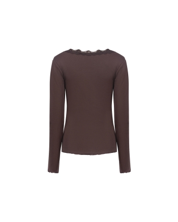 NUKUS Mika Top Kant 334 chocolate
