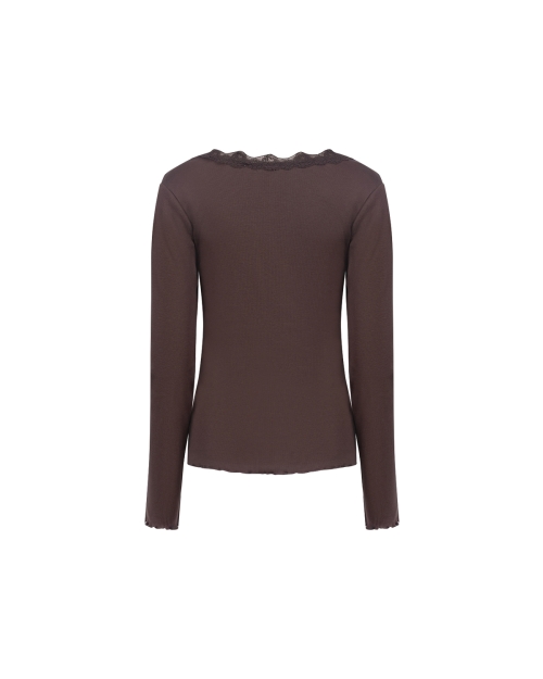 NUKUS Mika Top Kant 334 chocolate