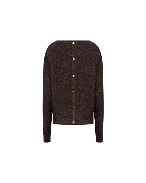NUKUS Kento Top Lurex 334 chocolate