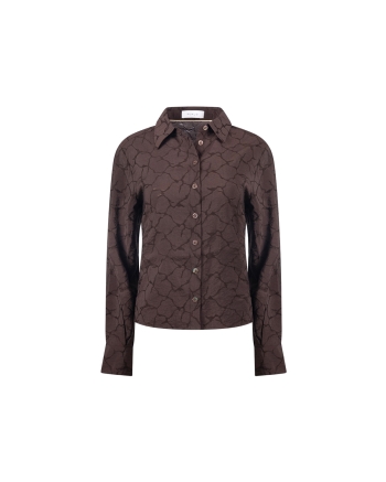 NUKUS Alice Blouse 334 chocolate