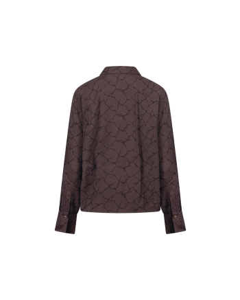 NUKUS Alice Blouse 334 chocolate