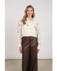 NUKUS Aaliya Blouse Embroidery 17 off white