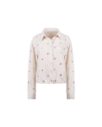 NUKUS Aaliya Blouse Paillet 17 off white