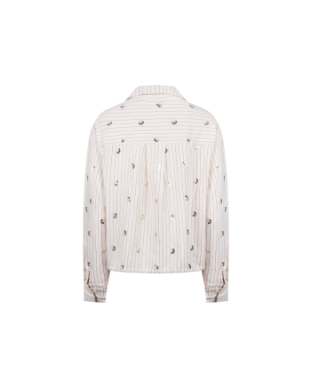 NUKUS Aaliya Blouse Paillet 17 off white