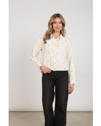 NUKUS Aaliya Blouse Paillet 17 off white