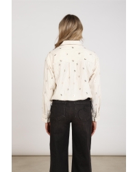 NUKUS Aaliya Blouse Paillet 17 off white
