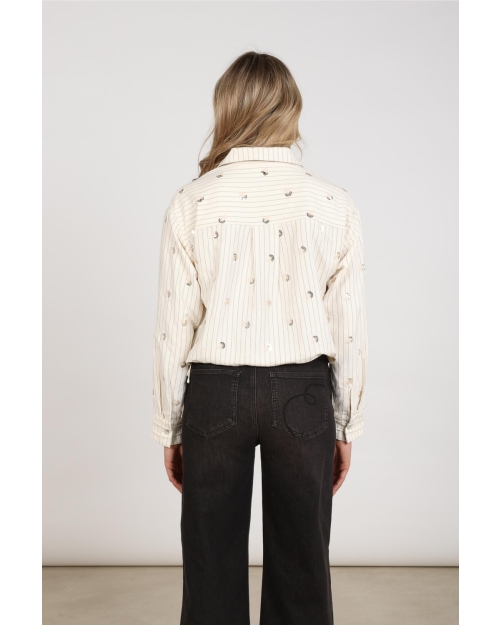 NUKUS Aaliya Blouse Paillet 17 off white