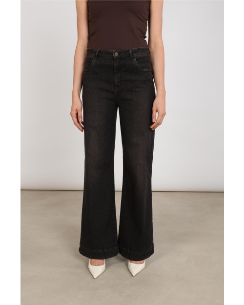 NUKUS Abby Pants Denim 334 chocolate