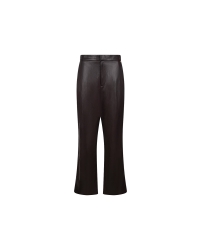 NUKUS Beverly Pants Pockets PU 334 chocolate