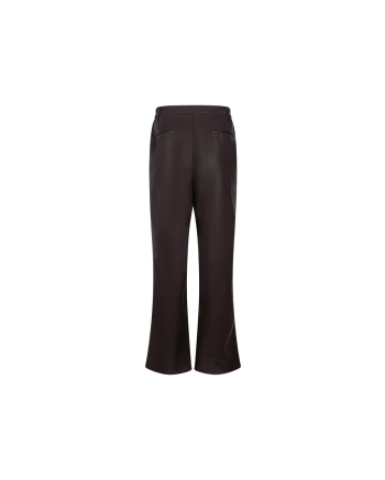 NUKUS Beverly Pants Pockets PU 334 chocolate