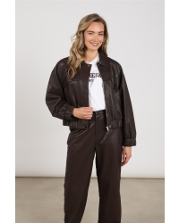 NUKUS Delila Jacket PU 334 chocolate