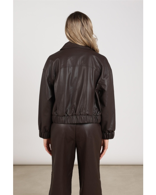 NUKUS Delila Jacket PU 334 chocolate