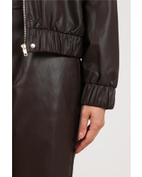 NUKUS Delila Jacket PU 334 chocolate