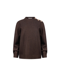 NUKUS Molly Pullover Strass 334 chocolate