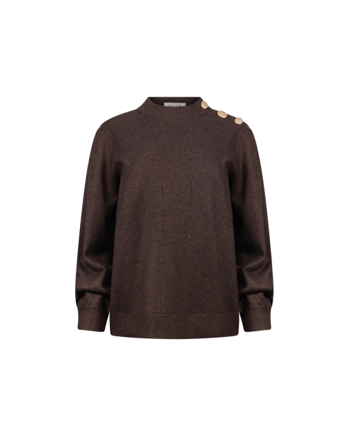 NUKUS Molly Pullover Strass 334 chocolate