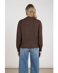 NUKUS Molly Pullover Strass 334 chocolate