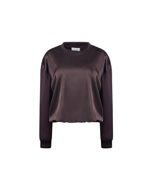 NUKUS Made Pullover Shiny 334 chocolate