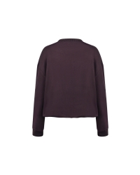 NUKUS Made Pullover Shiny 334 chocolate