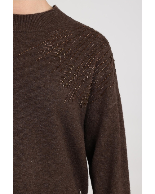 NUKUS Meike Pullover 334 chocolate
