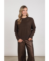 NUKUS Meike Pullover 334 chocolate