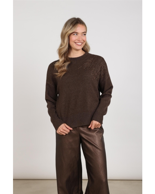 NUKUS Meike Pullover 334 chocolate