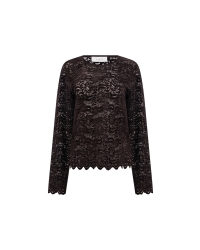 NUKUS Wies Top Lace 334 chocolate